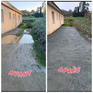 Aménagement de chemin extérieur soigné et durable à Lillebonne